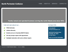 Tablet Screenshot of northperimetercollision.com